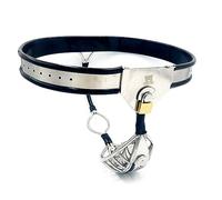 DstoLusre Castidad BDSM con pantalones de castidad, ropa interior Sexy for hombres, jaula de pene de Metal, cinturón de castidad, bloqueo de castidad, Juguetes sexuales(90/100CM)