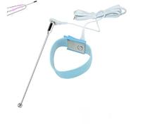 DstoLusre Catéter de sonda uretral de acero inoxidable de 23 cm con cuentas de anillo de testículo de pene de nailon ajustable dilatador de uretra tapón de pene juguete sexual erótico for hombres(10mm