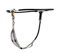 DstoLusre Cinturón de castidad for mujer, bragas de castidad de silicona de acero inoxidable, ropa interior Invisible con cerradura, Juguetes sexuales Bondage BDSM for mujeres(Black Schwarz,120~130cm)