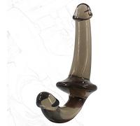 DstoLusre Consolador doble consolador anal de silicona, pene doble, tapón anal sin tirantes, doble penetración, punto G, juguete sexual SM for parejas lesbianas(Schwarz)