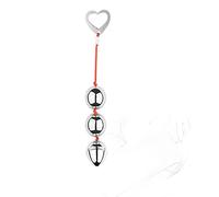 DstoLusre Cuentas anales BDSM, cadena anal con bolas y anillo de tracción, bolas de amor, cuentas anales, tapón anal for punto G, juguete sexual SM vaginal for mujeres y hombres((Ø 25mm 3 Kugel))