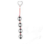 DstoLusre Cuentas anales BDSM, cadena anal con bolas y anillo de tracción, bolas de amor, cuentas anales, tapón anal for punto G, juguete sexual SM vaginal for mujeres y hombres((Ø 25mm 4 Kugel))