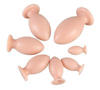 DstoLusre Enorme tapón anal, tapón anal grande y suave, consolador anal, 7 tamaños, expansor de ano, cuentas anales, dilatador vaginal del punto G, tapón anal SM, juguetes sexuales for hombres y mujer