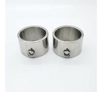 DstoLusre Esposas de acero inoxidable, collar de puños de tobillo, juego de bondage SM, collar de mano y pie, juego de sujeción de juguete sexual SM for hombres, mujeres y parejas(Men Runden,Hand)