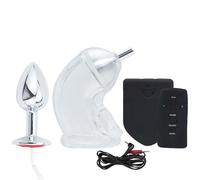 DstoLusre Funda de Silicona for pene, Jaula for pene, tapón Anal, tapón Anal, cinturón de castidad, Juego de Juguetes sexuales for Hombres