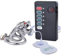 DstoLusre Jaula de pene de Acero Inoxidable for Hombres, cinturón de castidad for Hombre, masajeador de Juguete Sexual erótico SM Bondage for Hombres(A2,45mm)