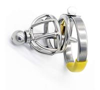 DstoLusre Jaula de testículos for hombres, jaula de castidad for pene, cinturón de castidad, jaula de castidad, dilatador de pene, cerradura de castidad, Juguetes sexuales de castidad de Metal for hom