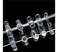 DstoLusre Juego de cuentas de anillo for pene de 5 tamaños, anillos elásticos de silicona for pene, anillo for pene, anillo masculino, juguete sexual erótico for punto G for hombres y mujeres