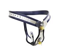 DstoLusre SM Bondage Cinturón de castidad Cinturón de castidad for mujeres Ropa interior de castidad hecha de dispositivo de castidad de metal con tapón anal Juguete sexual femenino for mujeres(120/13