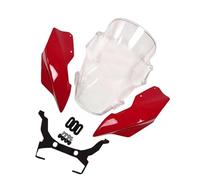 DSWILNV Motocicleta Deflector Compatible con Ducati para Monster 797 821 1200S 2014 2015 2016 Parabrisas Accesorios De Motocicleta Parabrisas Deflector De Aire Soporte De Carenado