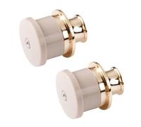 DSWZLQDXB 2 Manijas ocultos de Aleación de zinc plástico Perilla Gabinete Tiradores automáticos ocultos tatami Manija automático para cajones y armarios Manija empotrados deslizantes (gold)