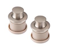 DSWZLQDXB 2 Manijas ocultos de Aleación de zinc plástico Perilla Gabinete Tiradores automáticos ocultos tatami Manija automático para cajones y armarios Manija empotrados deslizantes (Brushed)