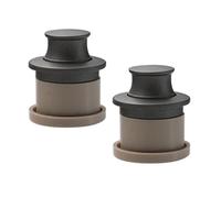 DSWZLQDXB 2 Manijas ocultos de Aleación de zinc plástico Perilla Gabinete Tiradores automáticos ocultos tatami Manija automático para cajones y armarios Manija empotrados deslizantes (Grey)