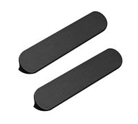 DSWZLQDXB 2 piezas Manija de Armario Colorido Tiradores Aleación de aluminio Manillas de Tirón plana inclinada Perilla Multicolor picaportes del Gabinete Pomos para cajón,baño (120mm,black)