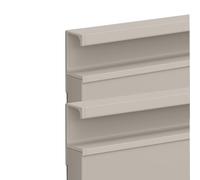 DSWZLQDXB 2 piezas Tiradores Aleación de aluminio de Tirón Forma de G Perilla Invisible Manija Gabinete Sin ranuras Manija Armario Oculta Manillas para cajón,Mueble de Cocina,baño (140cm,Light Grey)