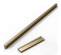 DSWZLQDXB 2 piezas Tiradores cobre Manija de Armario Aluminio Manillas de Tirón T con esquinas cuadrado y patrón de rejilla Perilla de picaportes del Gabinete Pomos para cajón (60mm)