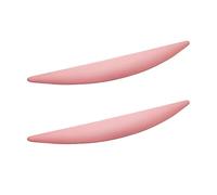 DSWZLQDXB 2 piezas Tiradores de armario Colorido Manija aleación de zinc Manopola cajón Habitación infantil picaportes Forma de hoja Dormitorio Perilla puertas (pink)
