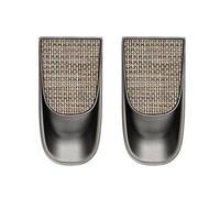 DSWZLQDXB 2 piezas Tiradores empotrados deslizantes Manijas para cajón ocultos Manija Armario Perilla cuadrada Asa Cuero + Aleación de zinc Manija Gabinete (S,Grey)