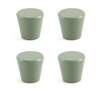 DSWZLQDXB 4 Manijas Armario Vistoso gabinetes Pomos puerta para niños Tiradores de Aleación de aluminio para habitación infantil Manillas para cajones (green)