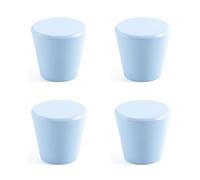 DSWZLQDXB 4 Manijas Armario Vistoso gabinetes Pomos puerta para niños Tiradores de Aleación de aluminio para habitación infantil Manillas para cajones (blue)