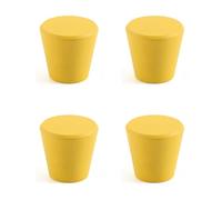 DSWZLQDXB 4 Manijas Armario Vistoso gabinetes Pomos puerta para niños Tiradores de Aleación de aluminio para habitación infantil Manillas para cajones (yellow)