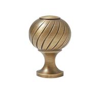 DSWZLQDXB Manijas de cocina de cobre puro Tiradores Latón vintage de armario manija de puerta Tirón Perilla Rosca en forma de bola Asas de gabinete para cajón dormitorio muebles (Single hole 3)