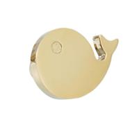 DSWZLQDXB Manilla Habitación infantil Perilla para Cajón Asas de gabinete Tiradores Armarios Colorido Perfiles Cobre puro Manijas Puertas Latón (Whale,gold)