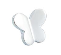 DSWZLQDXB Manilla Habitación infantil Perilla para Cajón Asas de gabinete Tiradores Armarios Colorido Perfiles Cobre puro Manijas Puertas Latón (Butterfly,silver)