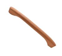 DSWZLQDXB Tirador de Madera maciza Pomos puerta Arco en forma de puente Manijas Armario Tiradores para gabinetes Manillas para cajones,cocina,sala de estar (Hole pitch 128mm,Beech)