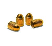 Dsycar Elegante Capuchones de Válvula De Aluminio Moto Motocicleta Neumáticos de Coche Válvula de Rueda Stem Tapas de Polvo para Car Styling Decoración - 4 Unids/Lote- (Oro)