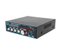 DSYOGX Amplificador estéreo digital Mini HiFi Bluetooth Au-dio Amplificador de potencia estéreo Amplificador de Au-dio amplificador FM Full Amplificador con función de mando a distancia