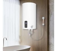 DSYOGX Calentador de agua caliente, 70 litros, calentador de agua eléctrico, columna vertical, 2000 W, con accesorios completos, IPX4, 0,7 MPa