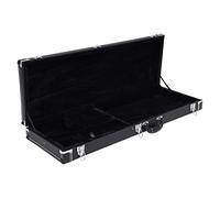 DSYOGX Funda rígida para guitarra eléctrica, color negro, funda rígida rectangular con llave, estuche de transporte para la mayoría de guitarras eléctricas, como clase ST, Tele, Fender y Ebenezer,