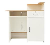DSYOGX Mesa de recepción moderna, 100 x 50 x 100 cm, mesa de recepción comercial, atril para restaurantes, tiendas de comestibles, salones de belleza, bufetes de abogados, tiendas