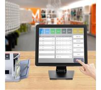 DSYOGX Pantalla táctil LCD de 17 pulgadas, pantalla táctil de 17 pulgadas, pantalla portátil de 1280 × 1024, pantalla de venta al por menor con VGA, USB, HDMI para pequeñas empresas, restaurantes,