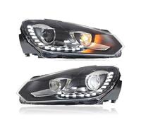 DSYYNAY Conjunto de faros delanteros LED for VW Golf 6 MK6 (2009-2012), actualización for Golf R20 GTI (un par plateado).