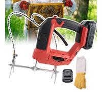 DSYYNAY Máquina Portátil para Sacudir Colmenas, Herramientas Eléctricas para Apicultura, Máquina Automática Recargable para Sacudir El Marco De La Colmena En El Hogar,Red-2batteries(Red,1battery)