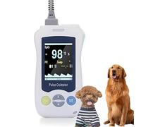 DSYYNAY Pulso veterinario, oxímetro de veterinario para perros de mano, monitor de frecuencia de pulso de mascotas, sensor de oreja/lengua, pantalla de 2.8 pulgadas, para gatos, perros animales(No TEM