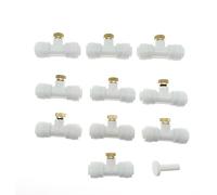 DSZUJTYROP 10Pcs/Lot Misting Fog Nozzles with Quick Access tee Connector Garden Landscaping Irrigation Sprayers(10pcs 0.3mm White)