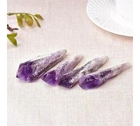 DSZUJTYROP 1pc Amethyst Quartz Cluster Crystal Wand Rough Crystals Stone Home Decor Gift (Size : 15-30g)