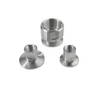 DSZUJTYROP 1pc KF40 Vacuum Flange to 1/4" NPT Female Thread Stainless Steel Flange Pipe Fitting