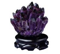 DSZUJTYROP 1pc Raw Amethyst Quartz Crystal Cluster Stones Point Geode Cave Home Decoration Crystals,610~700g