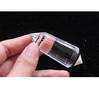 DSZUJTYROP 24 Sides Clear Quart Crystal Vogel Wand Gemstones Handcrafted Points, Gifts Ornaments