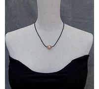 DSZUJTYROP 2x3mm Black Spinel Faceted 14x16mm Cultured White Keshi Pearl Golden Crystal Pave Necklace Gemstone Jewelry