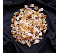 DSZUJTYROP 50G Stone Citrine Tooth Raw Crystal Point Rough Yellow Quartz Jewelry DIY Home Decoration Ornaments