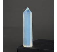 DSZUJTYROP 7-8cm Crystal Point Quartz Rainbow Wand Column Rose Rock Home Decor Stone (Color : Opal)