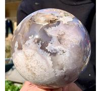DSZUJTYROP Agate Quartz Crystal Ball Decoration Ornaments (Size : 70-75mm)