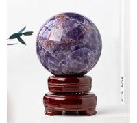 DSZUJTYROP Amethyst Crystal Ball Stone for, Home Office Decor,60~65mm