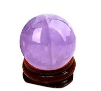 DSZUJTYROP Amethyst Crystal Sphere Ball Polished Crystals Gemstone Balls for Decoration Fountain Fengshui Wicca &,2.0"