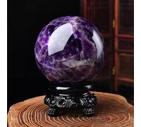 DSZUJTYROP Amethyst Crystal Sphere, Dreamy Ball Quartz Power Stone for, Scrying, Feng Shui, Decor,Ornament,120mm/4.7in